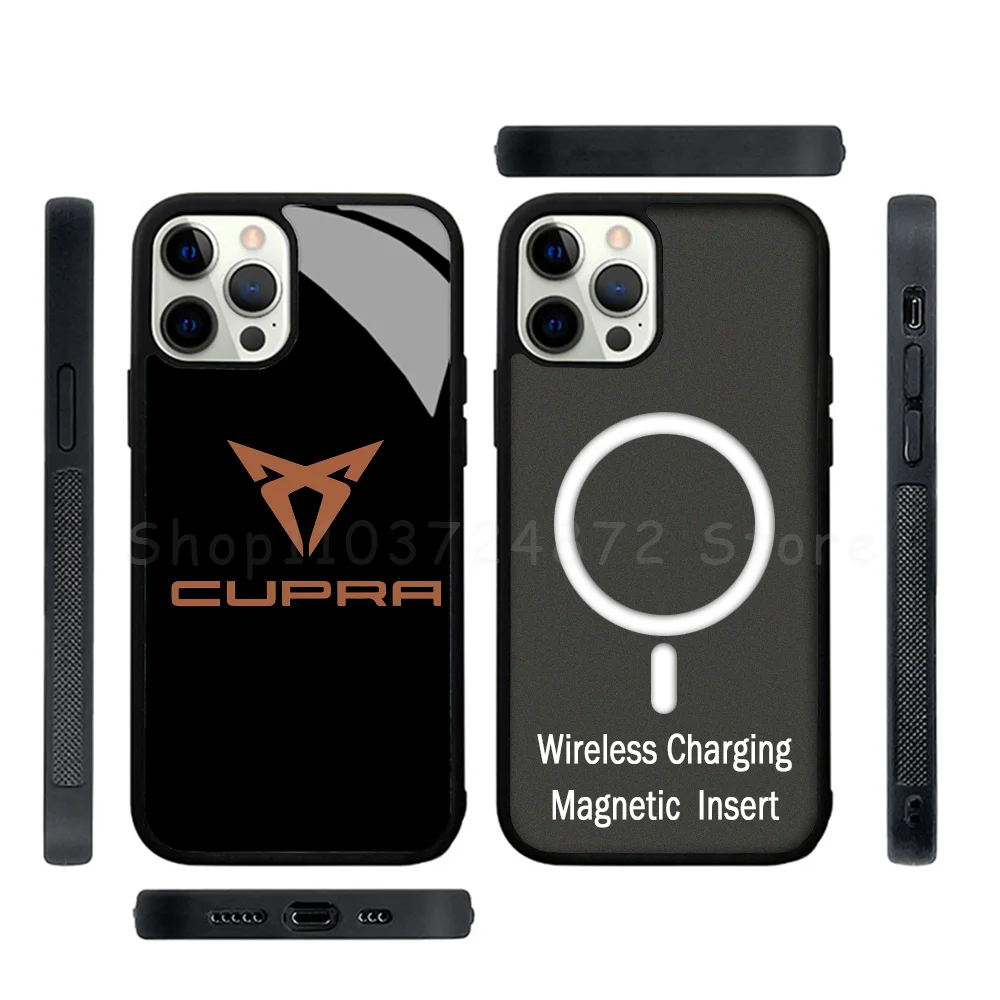 Cupra Phone Case Strong Magnetic For IPhone 15 14 13 Pro Max Alex Mirror For Magsafe Wireless Charging Cover