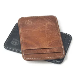 Men's Cardholder Wallet Luxury Designer Genuine Leather Credit Card Holder Portable Small Purses for Women Cards Case