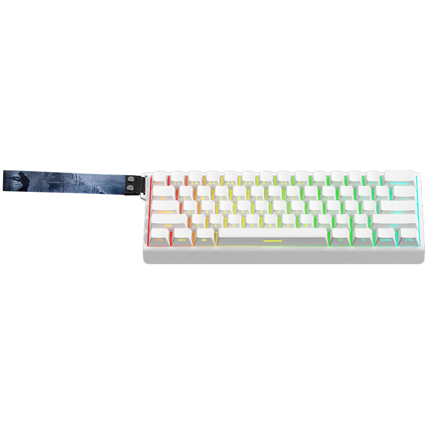 Aluminum tuo tuo mechanical magnetic axis keyboard contour line side engraved wired office keycap RGB mechanical keyboard