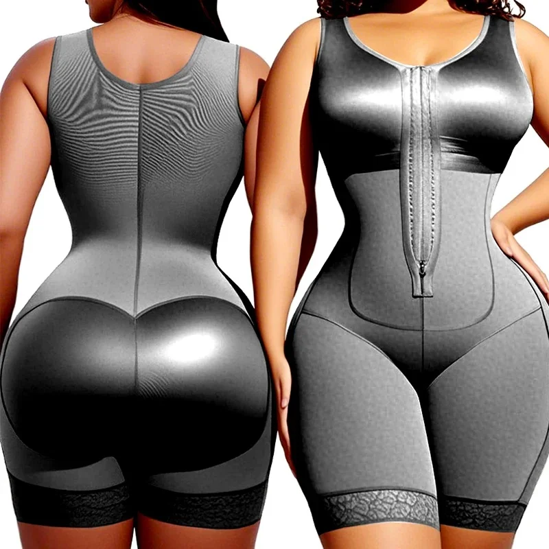 Kolumbianische Fajas Shapewear Bauchkontrolle Körperformer Schlankheits-Body Taillentrainer Einteiliger Bodysuit Korsett