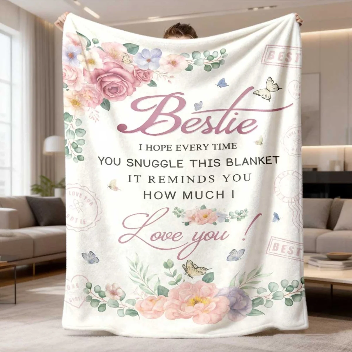 Inspirational Slogan Blanket For Teacher Thank You Gift Color Block Apple Decor