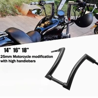 Manillar de elevación de 14 ""16'' 18 ""25mm 1'' barras de mango mejoradas para Sportster Softail Dyna Road Glide FLTR 1994-2023 Road King FLHR