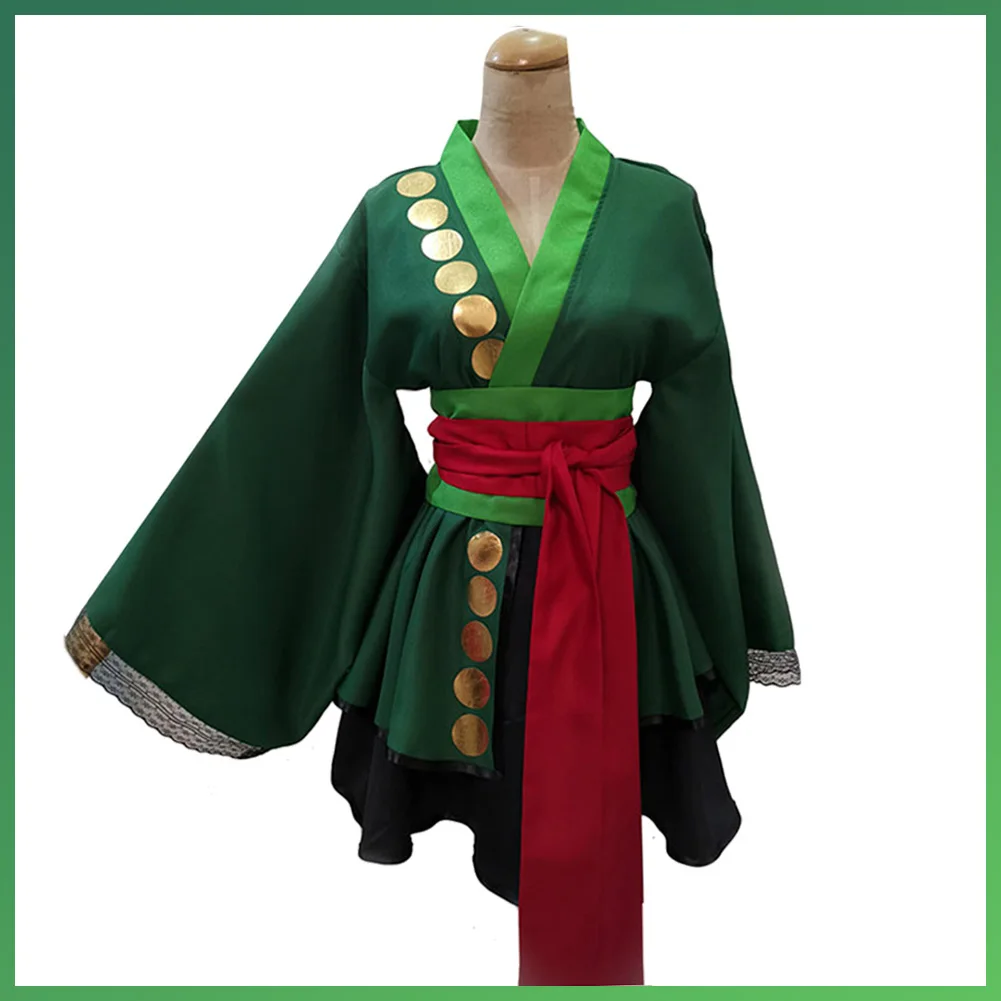 Anime Pirate Costume Disguise Roronoa Cosplay Fantasy Zoro Lolita Dress Kimono Women Roleplay Fantasia Outfits Female Halloween