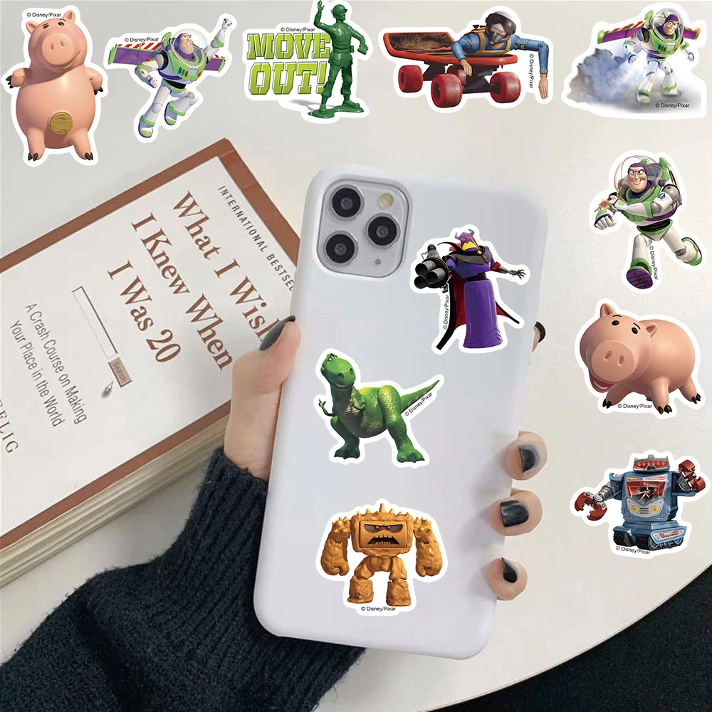 50PCS 3D Toy Story Sticker Disney Skateboard Cartoon Scrapbooking Graffiti Telefoon Auto Muur Kamer Koffie Pegatinas Bar Sticker