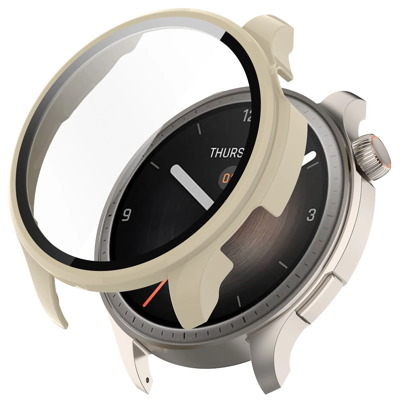 สําหรับ Huami Amazfit BALANCE นาฬิกา 2 IN1 PC Hard Case พร้อมกระจกนิรภัยป้องกันหน้าจอนาฬิกาอุปกรณ์เสริม