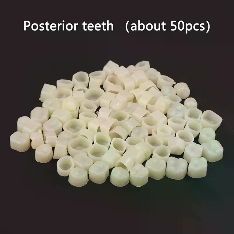 120Pcs (50 Molar+70 Anterior ) Dental Teeth Veneers Temporary Crown Gum Protection And Stable Dental Material Set