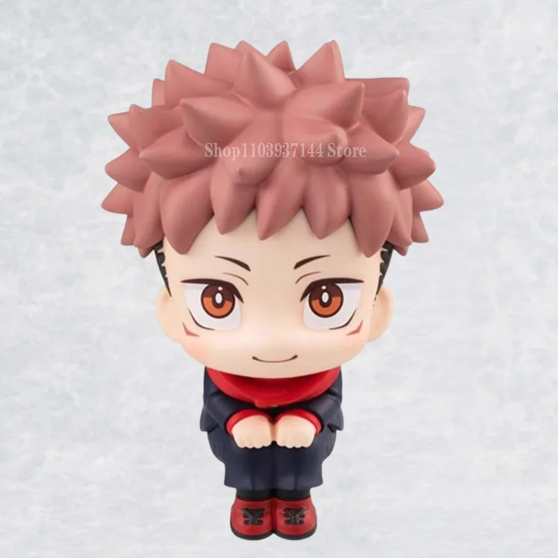 

Anime Jujutsu Kaisen Figurine Kawaii Itadori Yuji Figure Look Up Dolls Statue 10.5cm Q Decorations PVC Collection Model Toys