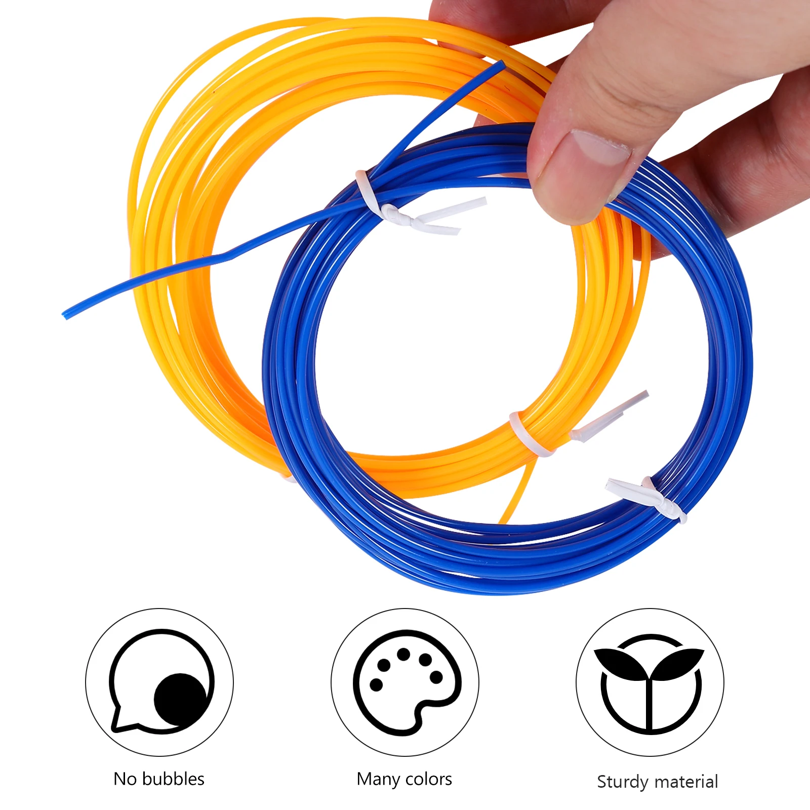 30 قطعة 30 ألوان 5 متر خيوط للطباعة ثلاثية الأبعاد عبوات أقلام صلابة عالية صفر فقاعات السلس لامعة يطبع لوازم الطباعة ثلاثية الأبعاد #6