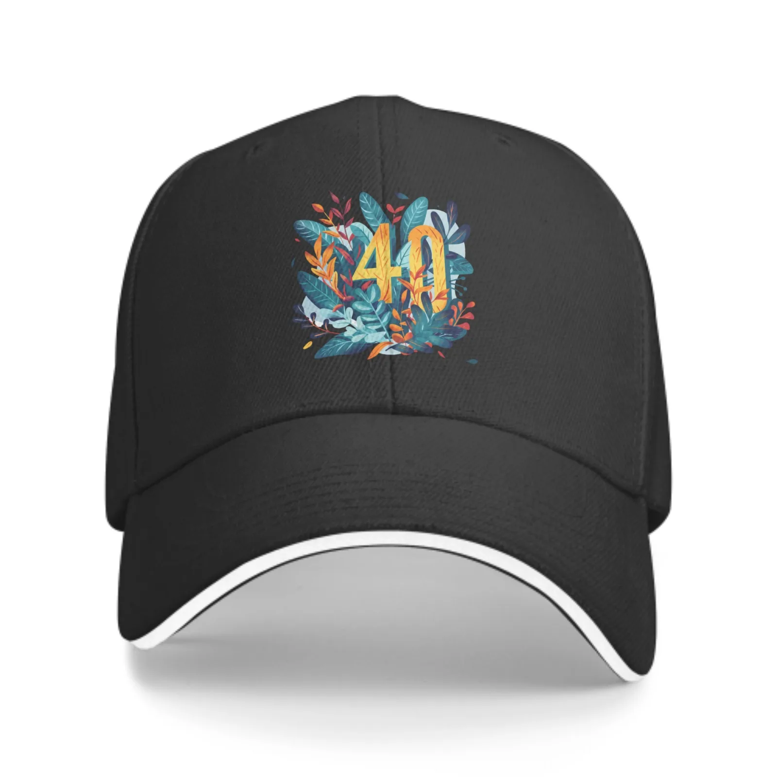 

Happy 40th Birthday Duck Tongue Hat Outdoor Sports Fishing Men's and Women's Baseball Hat Daily Leisure