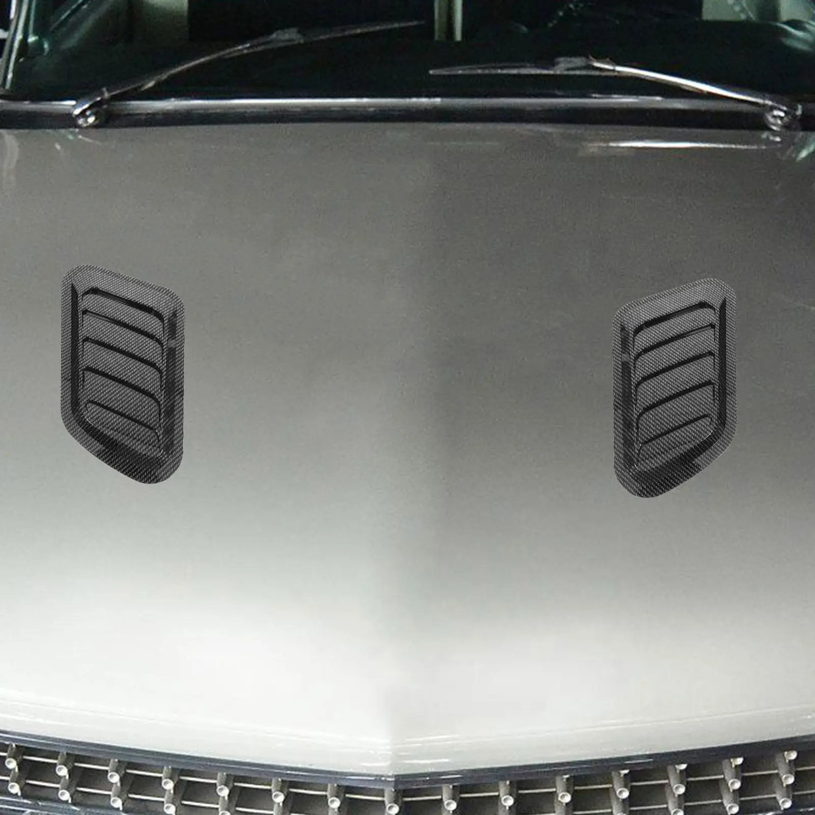 2Pcs Premium Engine Hood Decorative Air Flow Strip Sticker for Car Custom Stylish Refit No Drilling Required Universal Car