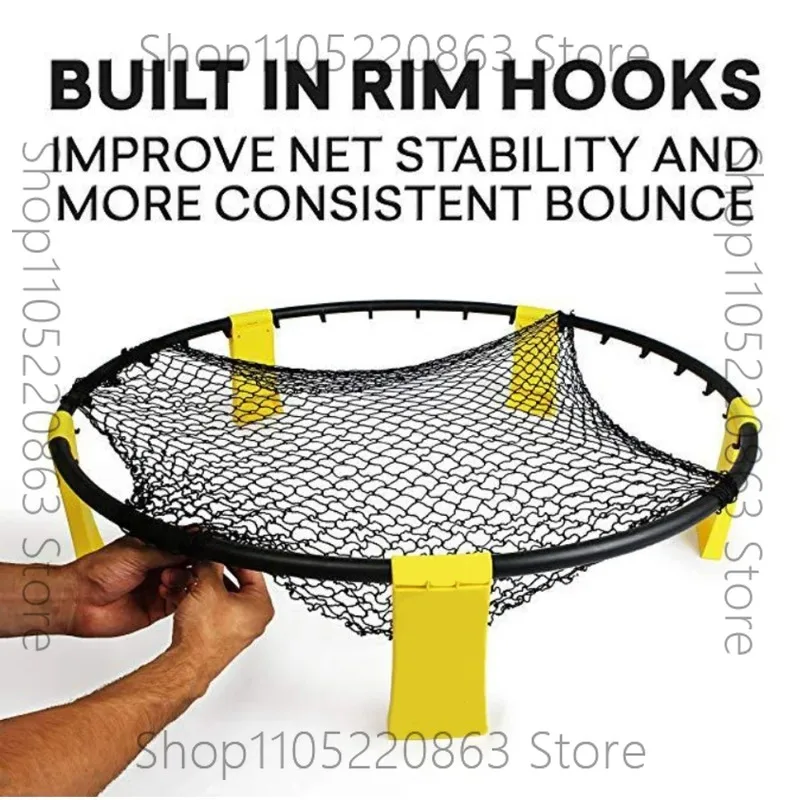 

Mini Beach Volleyball Spike Game Balls Set Outdoor Team Sports Lawn Fitness Equipment Net With 3 Balls For Outdoor Sports