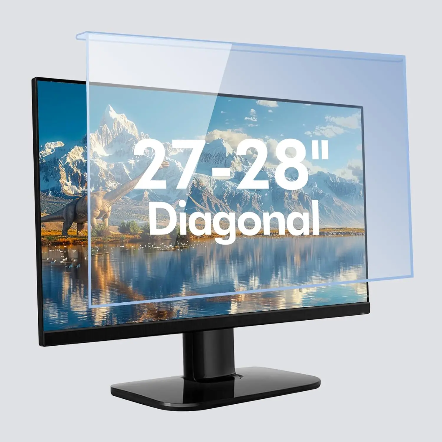 27-28" Blue Light Filter for Computer Monitor, 24.8"x14.6" HD Screen Protector
