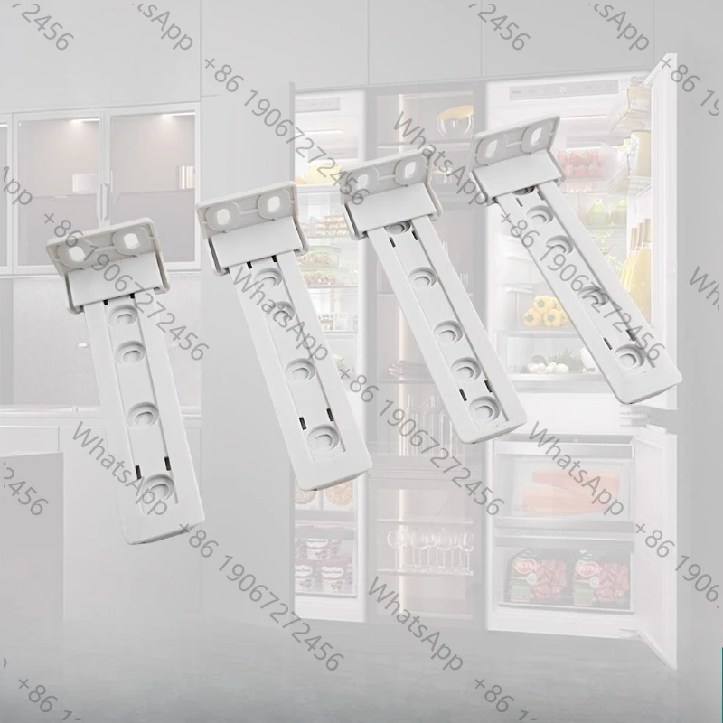 4X for Hidden Double-Door Sliding Track Set for Built-in Refrigerator Doors