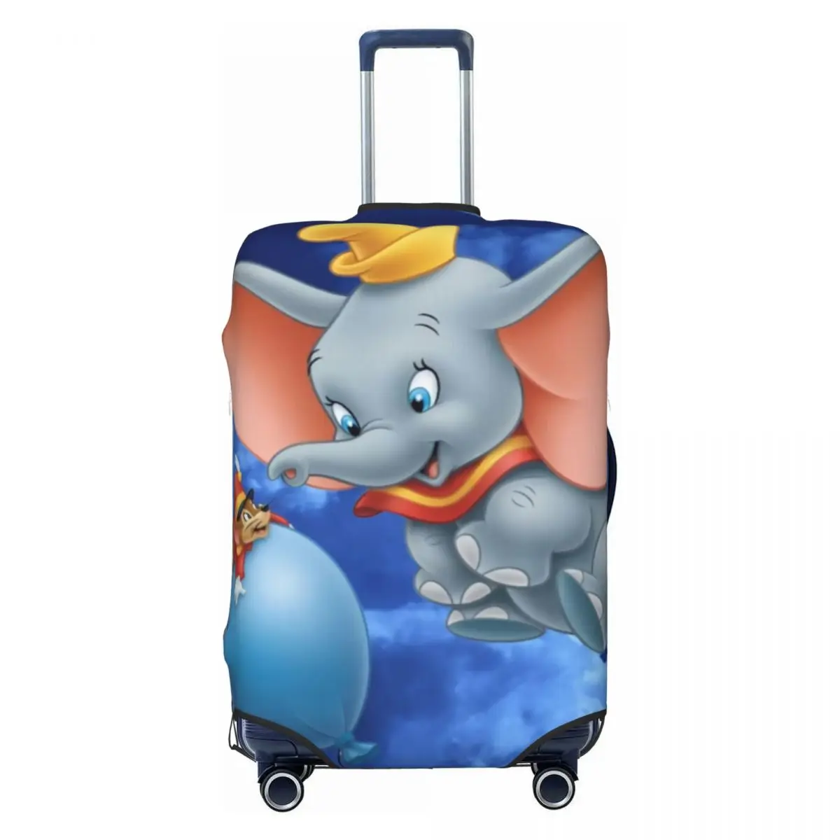

Custom Dumbo Travel Luggage Cover Dust Proof Cute Elephant Suitcase Cover Protector Fit 18-32 Inch