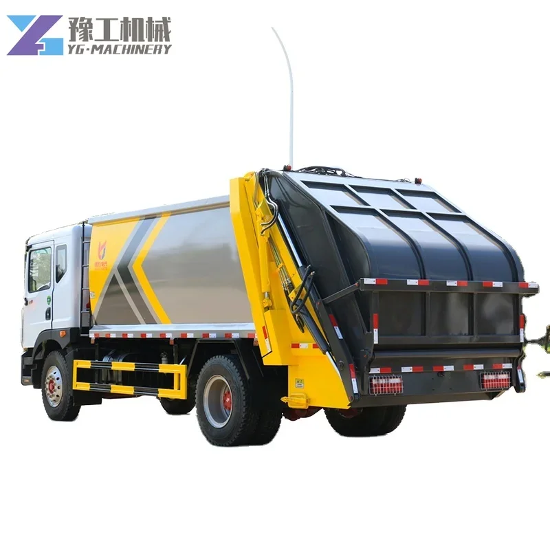 YG 2024 High Quality 4*2 China Brand 15 Cbm Compressed Garbage Truck Tail Large Landing Bucket  Garbage Compactor Truck