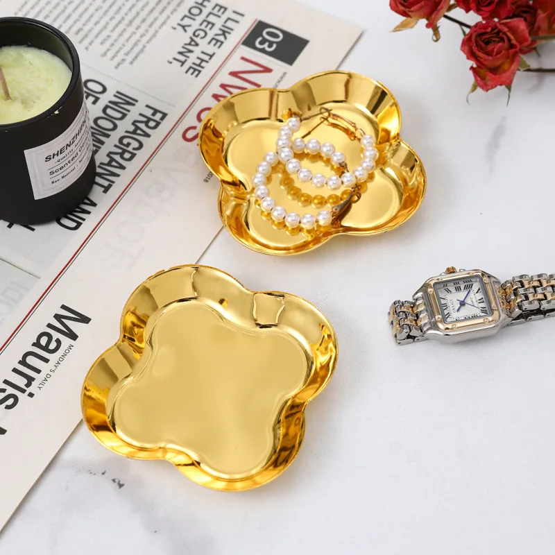 Flower Shaped Jewelry Display Tray Jewelry Holder Organizer Storage Tray Earrings Necklace Storage Tray Stand For Jewelry