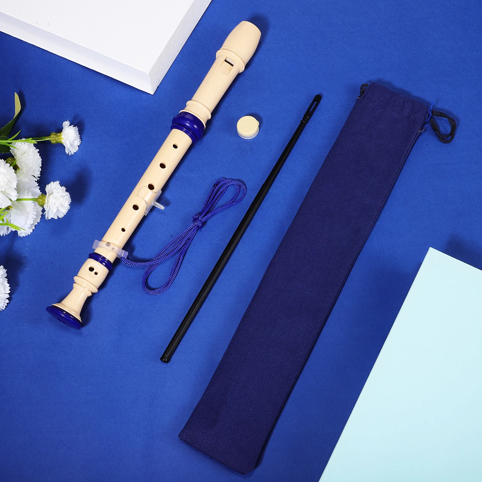 

2 pcs Soprano Recorder 8 Hole High Pitch Clarionet for Adults Kids Beginner Instrument Flute Lightweight Portable Plastic Music