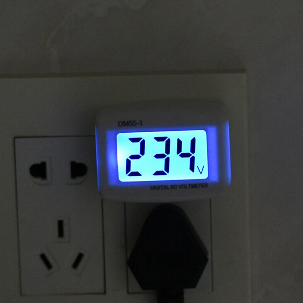

DM55-1 цифровой вольтметр белый 1 шт. 1x 3 цифры ABS вольтметр переменного тока бытовой вольтметр монитор портативный Лидер продаж