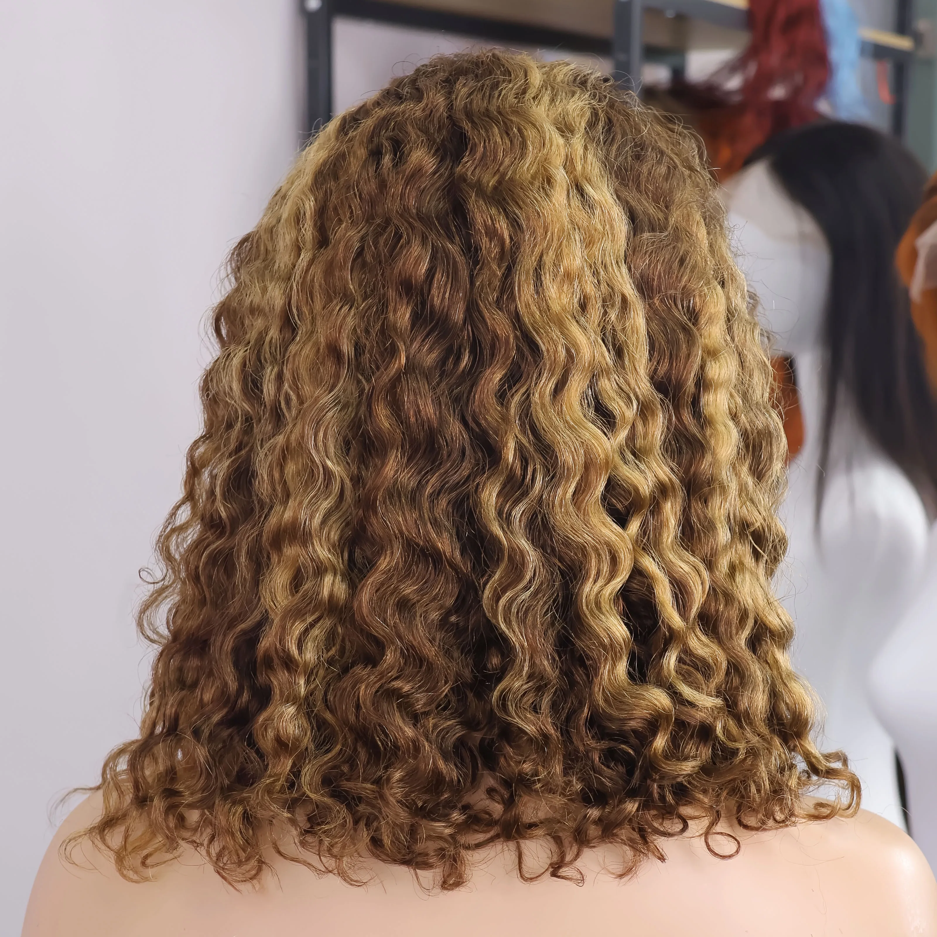 تسليط الضوء على أومبير موجة عميقة بوب 13x4 Hd الدانتيل الباروكة الأمامية البرازيلي شعر بشري مجعد الباروكات 427 موجة المياه الملونة قصيرة بوب شعر مستعار