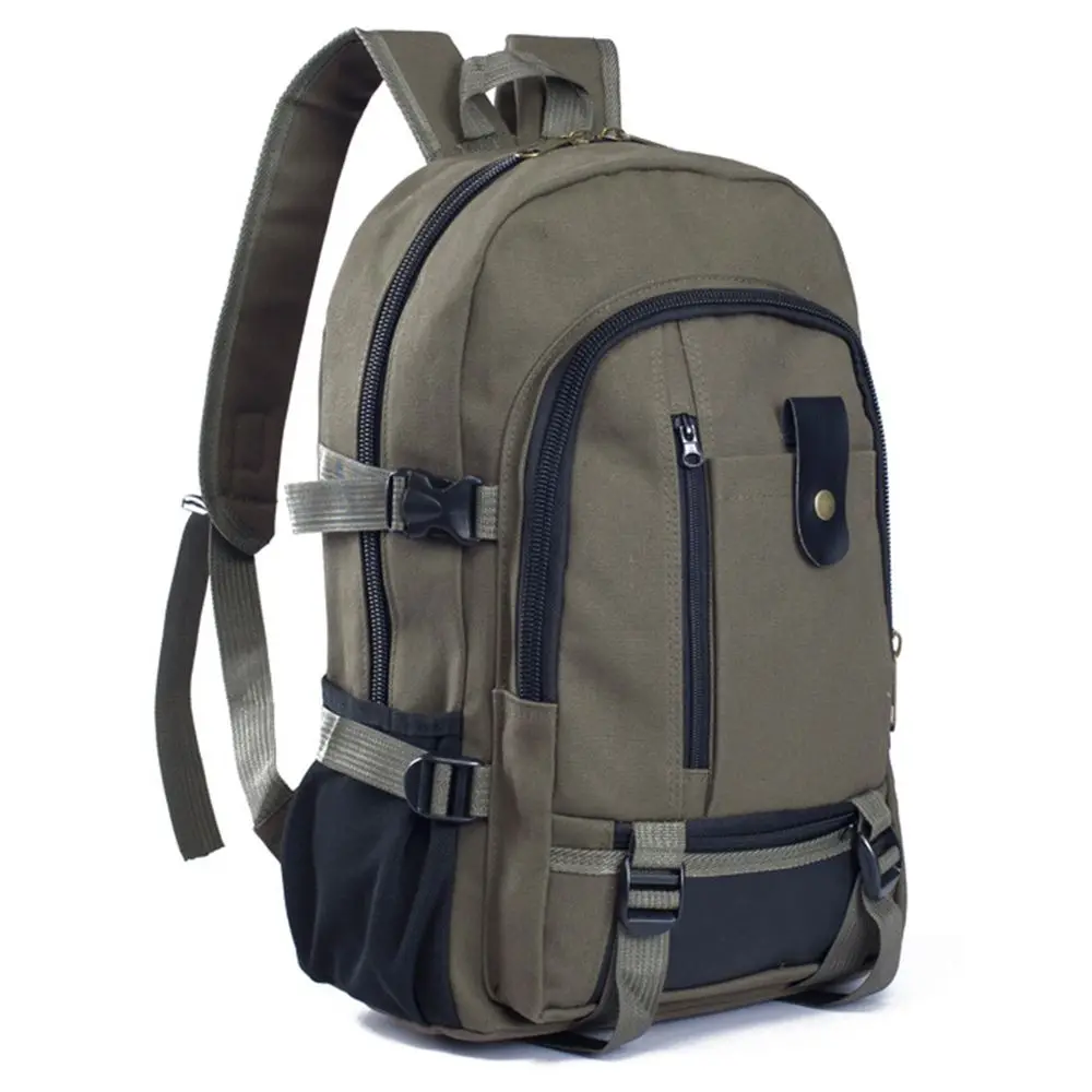 Mochila Vintage de Lona para Camping, Bolsa para Laptop, Mochila Escolar, Bolsas para Actividades al Aire Libre, Camping y Senderismo, Deportes y Entretenimiento