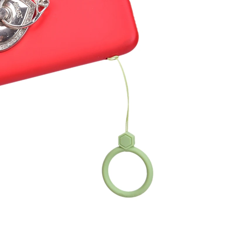 Finger Ring Anti-lost Universal Phone Short Lanyard Silicone Pendant Ring Strap