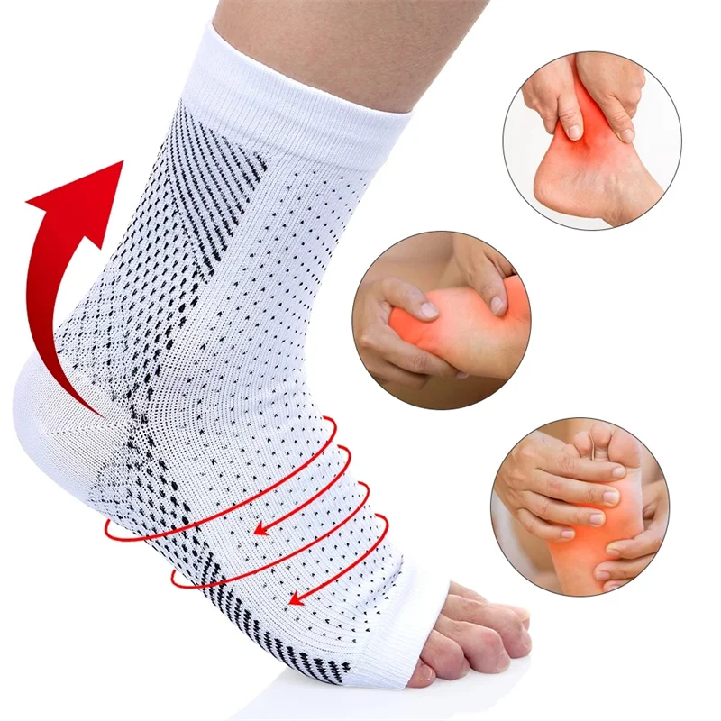 Men Women Foot Circulation Swelling Relief Foot Sleeve Socks Foot Anti Fatigue Compression Varicosity Ankle Support Socks