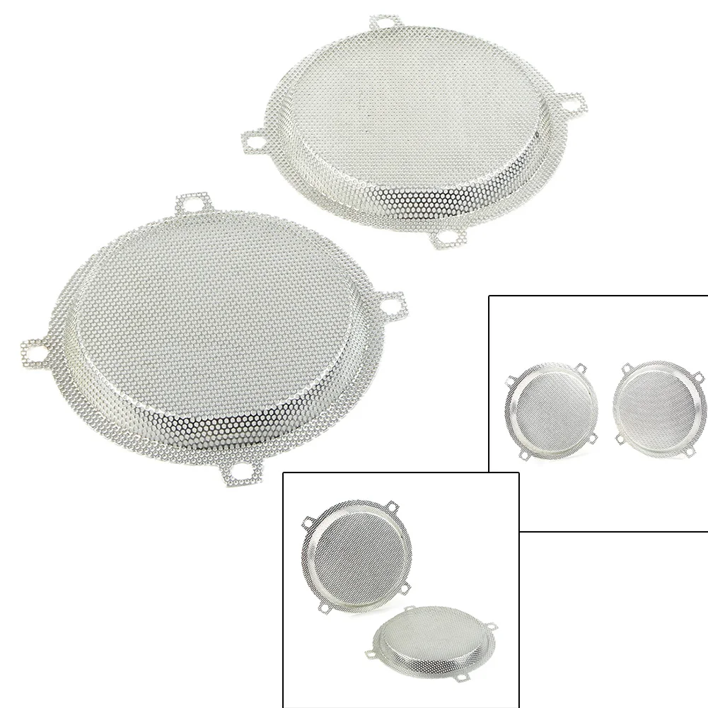 2x Punched Front Mesh Speaker Grills Cover for Harley Touring Electra Glide FLHTC w/ 5.25