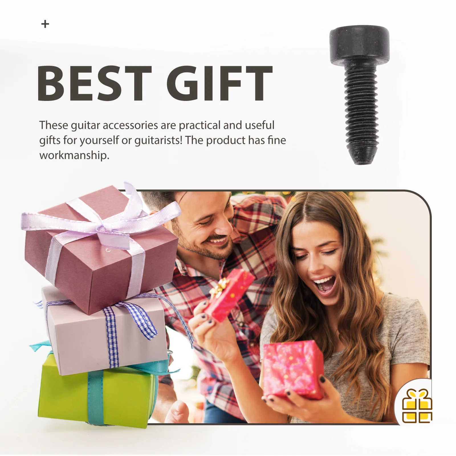 

5 pcs String Fixing Screws For Electric Guitar Bridge Alloy Hexagonal Screws Guitar Replacement Parts Musical Instrument