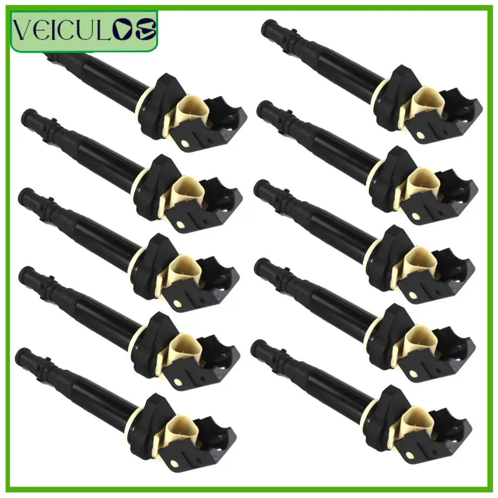 

10PCS Car Ignition Coil 12137835108 12137841556 for 2006-2010 BMW M5 M6 5.0L V10 E60 E63 E64 C1643 UF-572 52-2055 IC652 5C1700