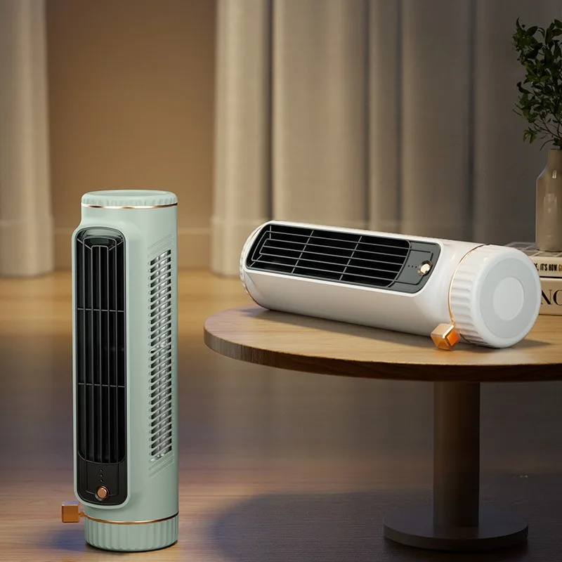 

Mini Desktop Tower Fan Adjustable Oscillating Air Conditioner Fan Summer Floor Standing Fans Bladeless Electric Fan Air Cooler