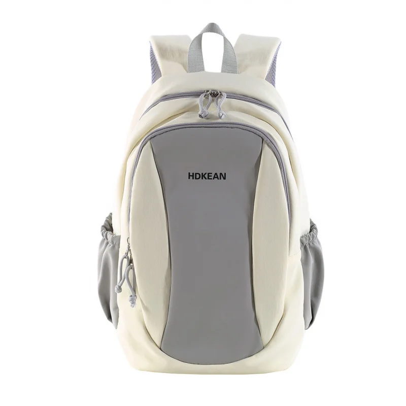 Student SchoolbaginsVintage casual versatile large-capacity fresh-style color-blocked forest-inspired college-style backpack