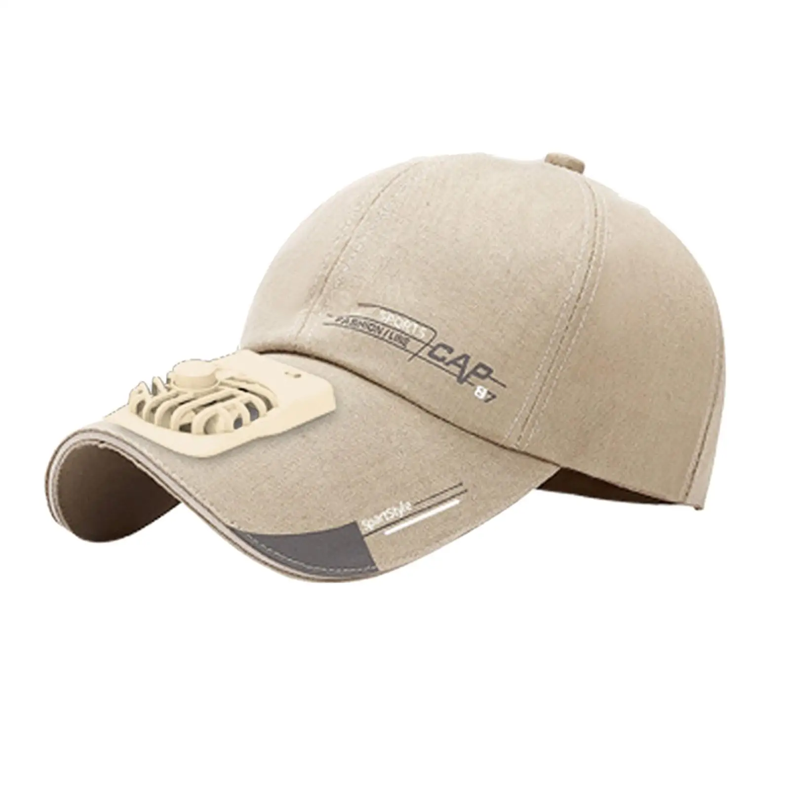 Summer USB Charging Fan Hat Sun Protection Baseball Cap Breathable Adjustable Shade Cap for Women Men Outdoor