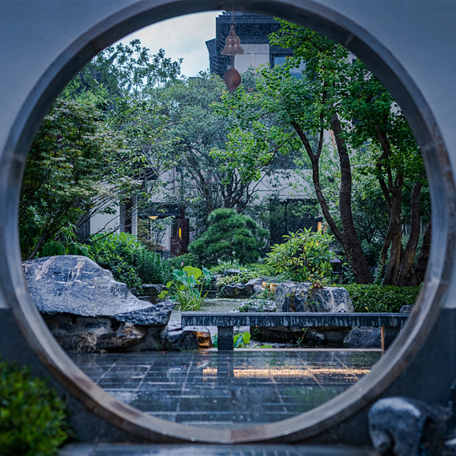 

1Pcs Brass Temple Wind Chime Hanging Bell Garden Home Outdoor Patio Decoration Brass Wind Chime Hanging Bell Decor