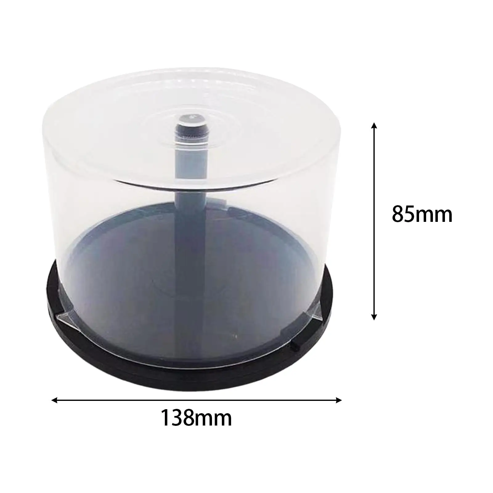 CD DVD Storage Units Box Bucket Accessories Waterproof Dustproof 5.4x3.3inch