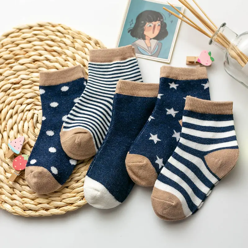 5Pairs Children\'s Socks Summer Cotton Cartoon Animal Baby Socks Carrot Girls Mesh Cute Newborn Boy Toddler Kids Socks