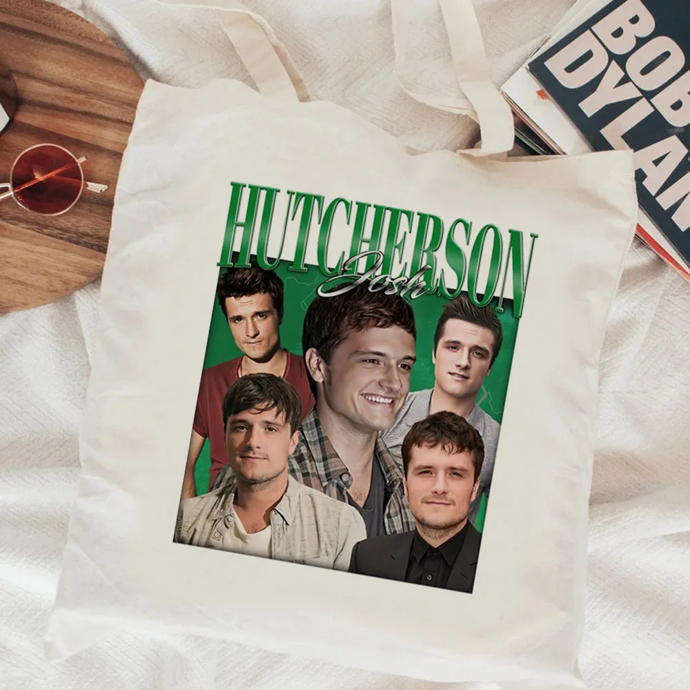 Josh Hutcherson shopping bag reusable shopping bolso canvas grocery handbag bag bolsas reutilizables boodschappentas tote sacola