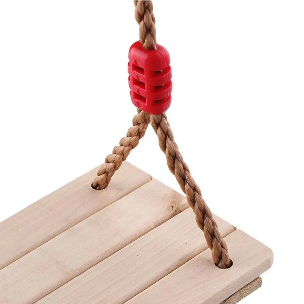 

Outdoor Playground Swing Seat Children Wooden Garden Games for Home Indoor Terrace Relaxation