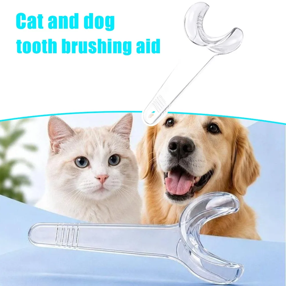 Pet Toothbrush Helper Cat Dog Oral Care Aid Mouth Opener Teeth Cleaning Mouth Prop Tool Eco Friendly Durable Pet Supplies