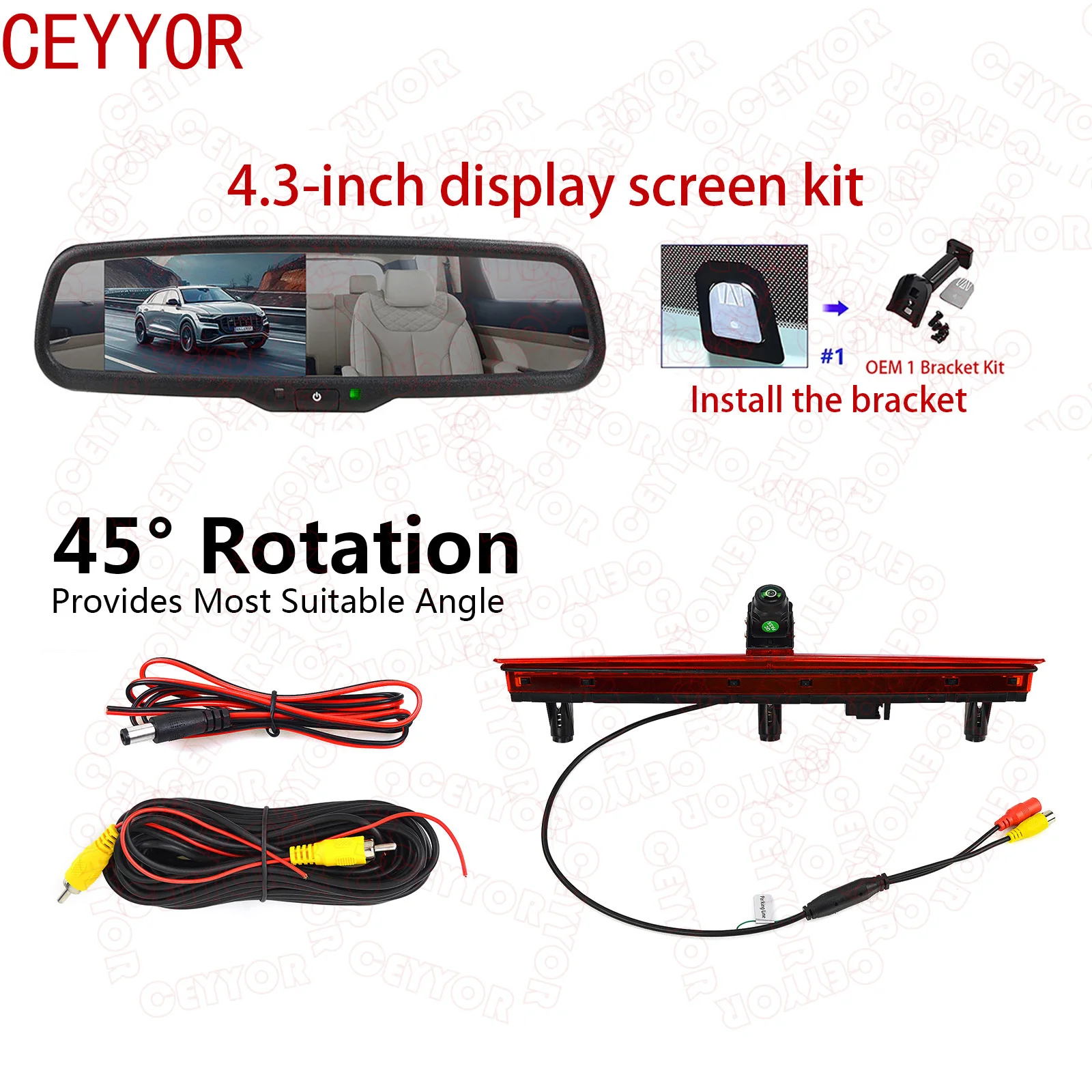 for Car brake lights, rearview camera for reversing for VW T5 Multivan/Caravelle 2003-2016 Transporter Single Door