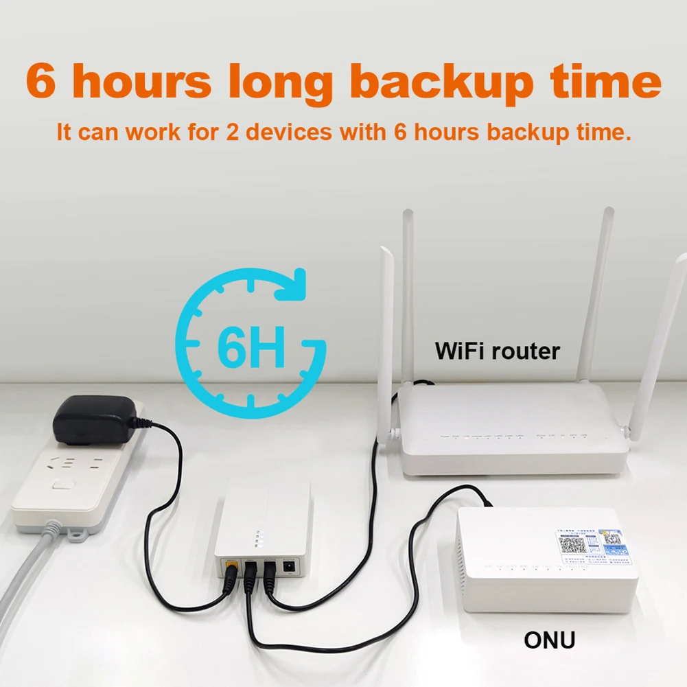 Mobile Mini UPSWGP DC12V9 Fiber Modem Backup UPS Router Uninterruptible Power Supply (UPS) And Router Tools Uninterruptible