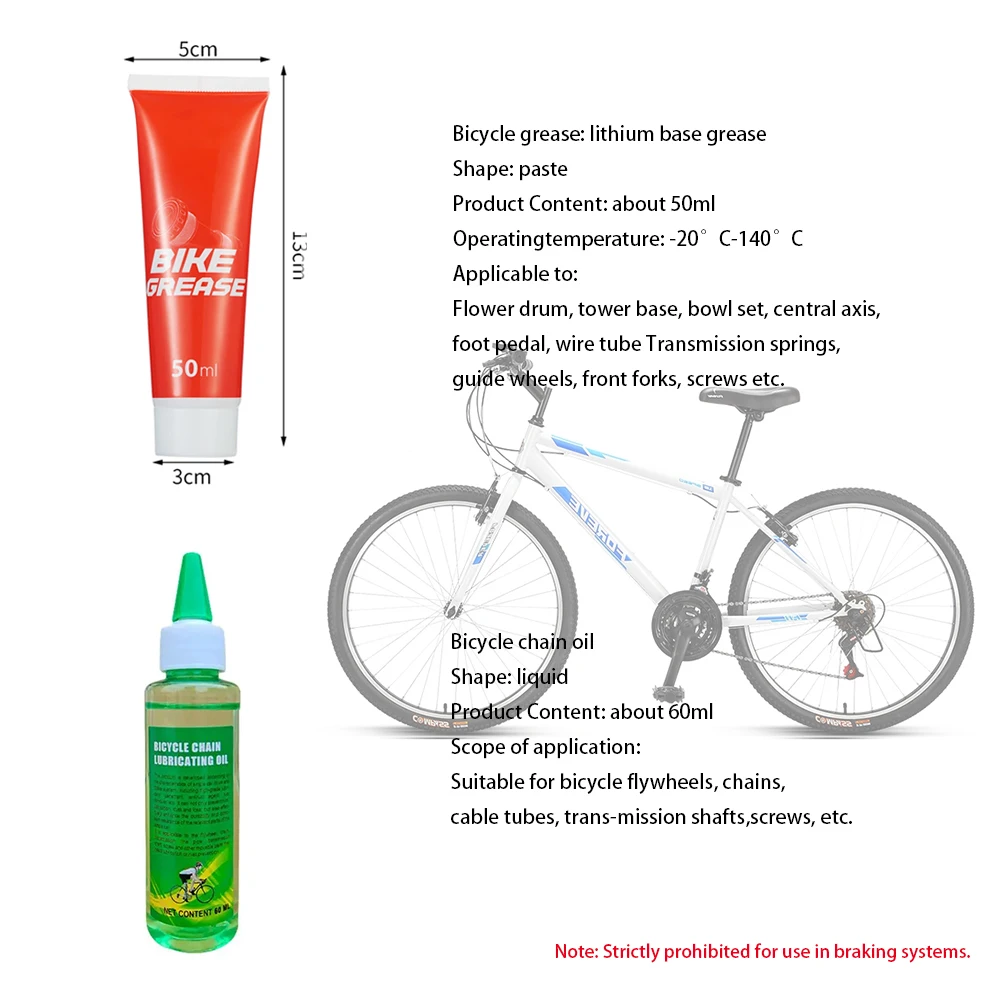 Bicycle Special Lubricant Oil Grease bike Chain Oil Long Lasting Dry Chain Lube Bike Butter Hub Bearing Gear Maintenance Grease