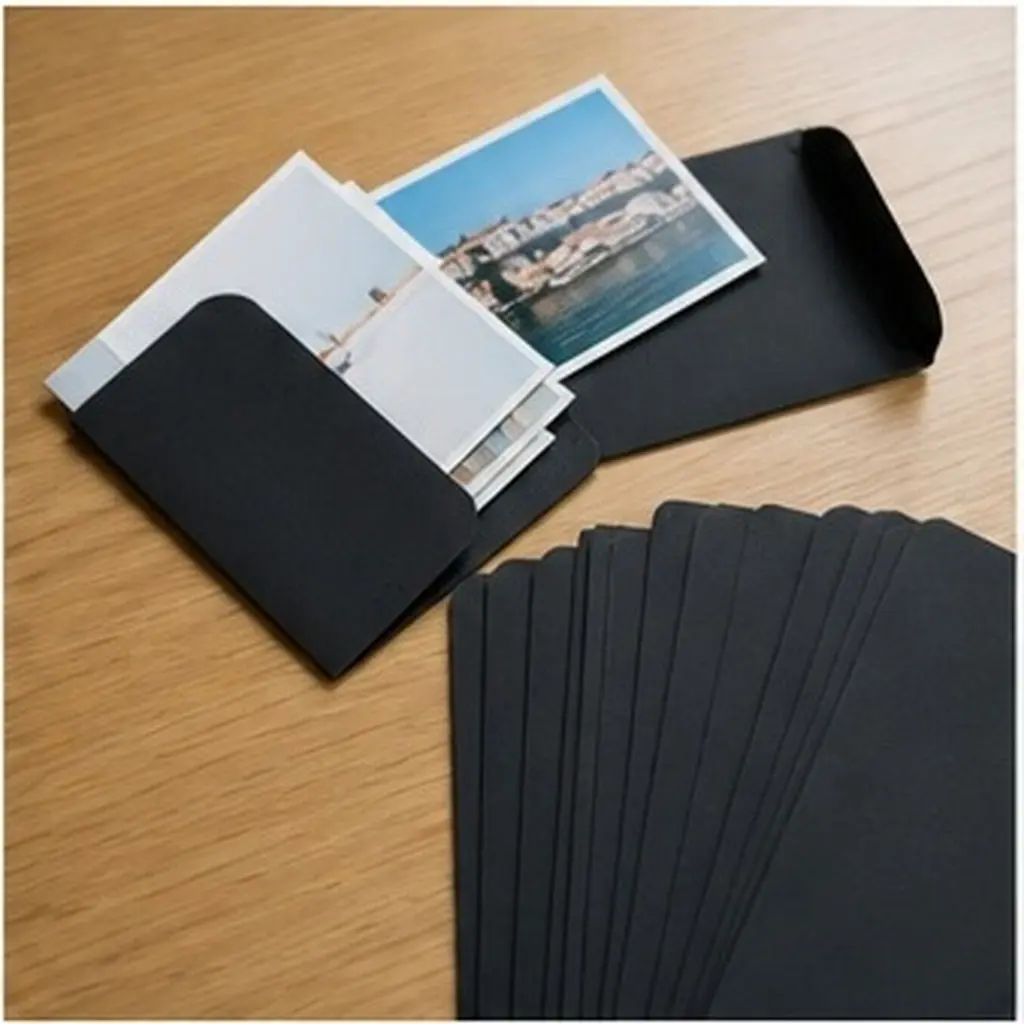 20Pcs Paper Postcard Box Card Packs Box Save Storage Space For Event Planner Smooth Comfortable Kraft Material