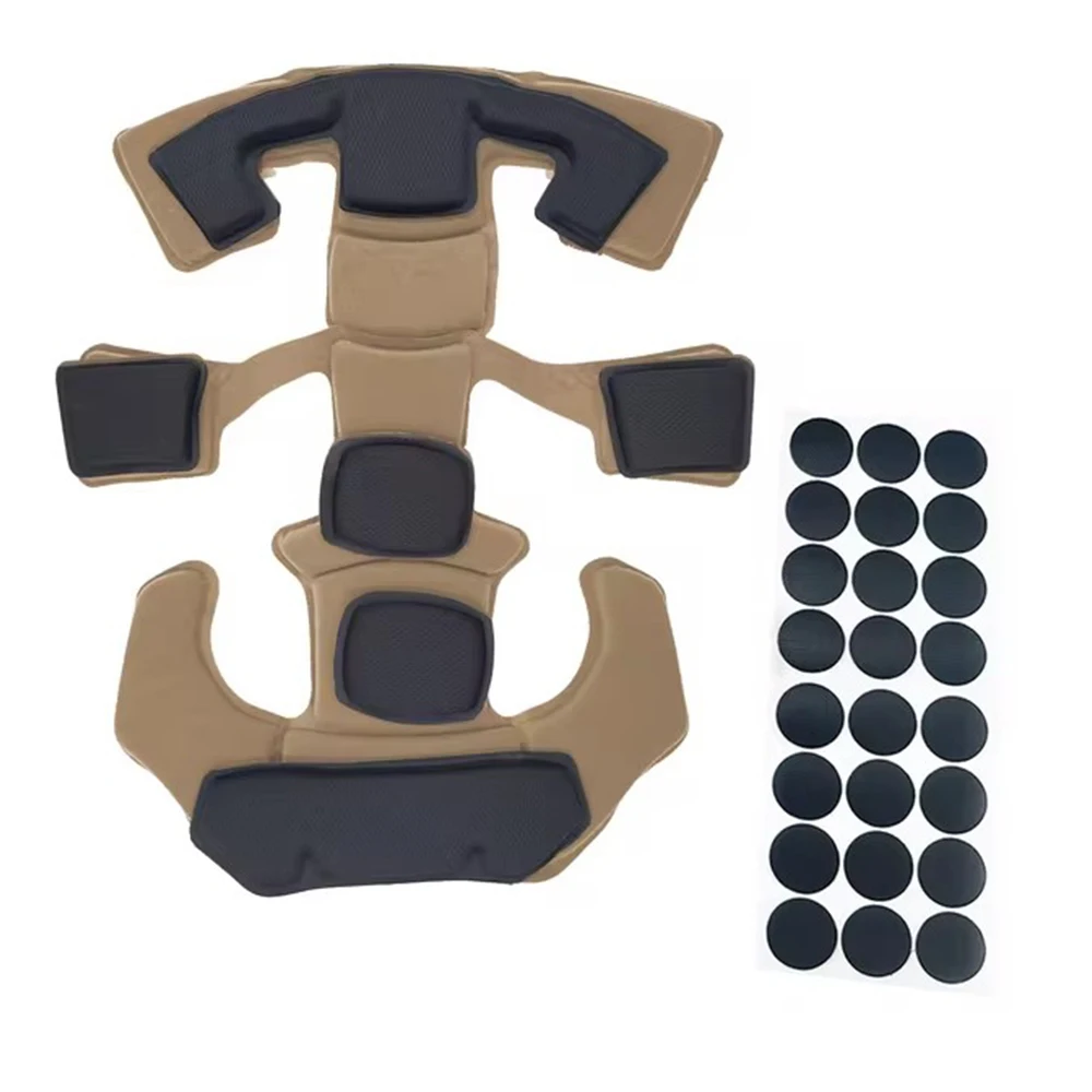 Wendy Helmet Suspension System Set, Comfort Foam Pad Liner, Adjustable Spin Button, Tactical Helmet Protective Accessories