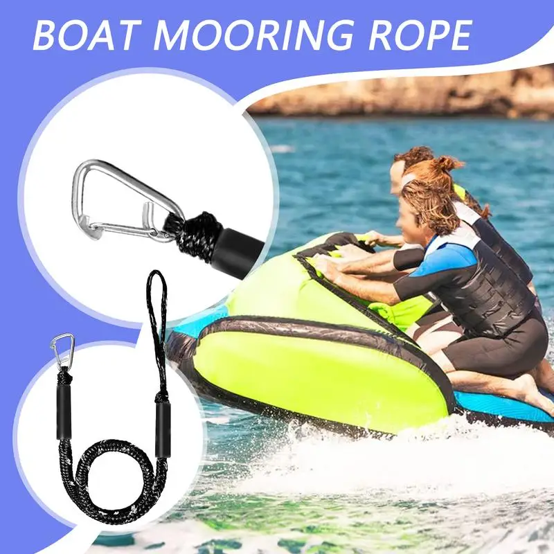 

Boat Ropes For Docking With Loop Anchoring Boat Dock Lines With Clip Marine Security Mooring Cord For Rafting Kayaks Canoe