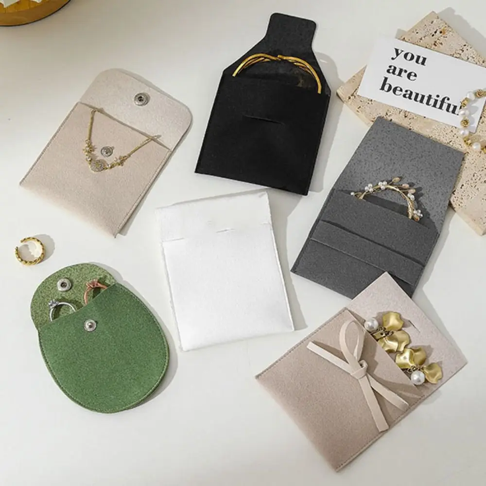 

5Pcs Velvet Jewelry Packing Bag Bracelet Necklace Large Capacity Jewelry Display Box Rings Earrings Organizer