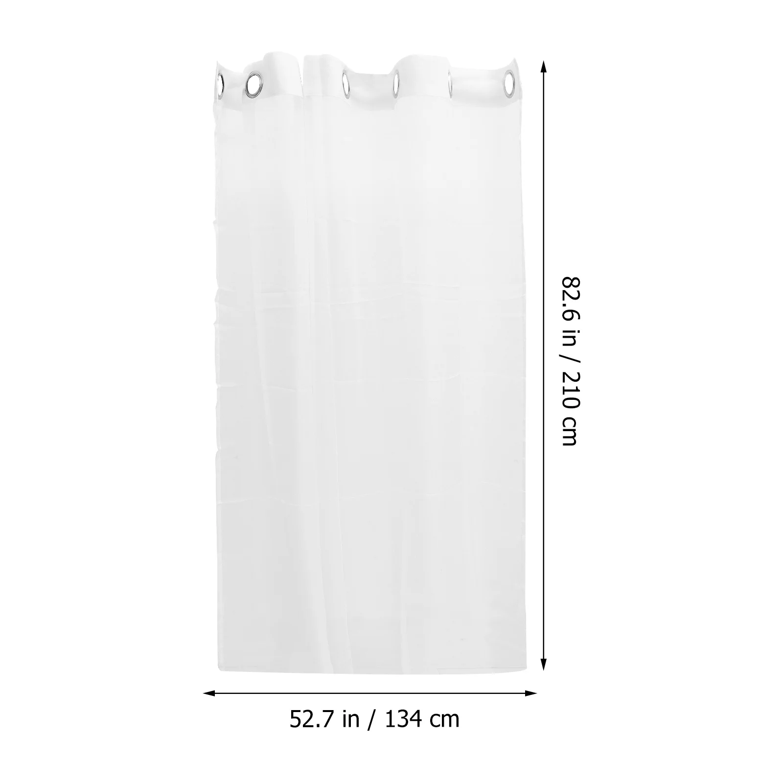 거실 침실 창문용 흰색 시어 커튼 2개 세트 가벼운 프라이버시 보호 에너지 절약 조명 확산 홈 데코