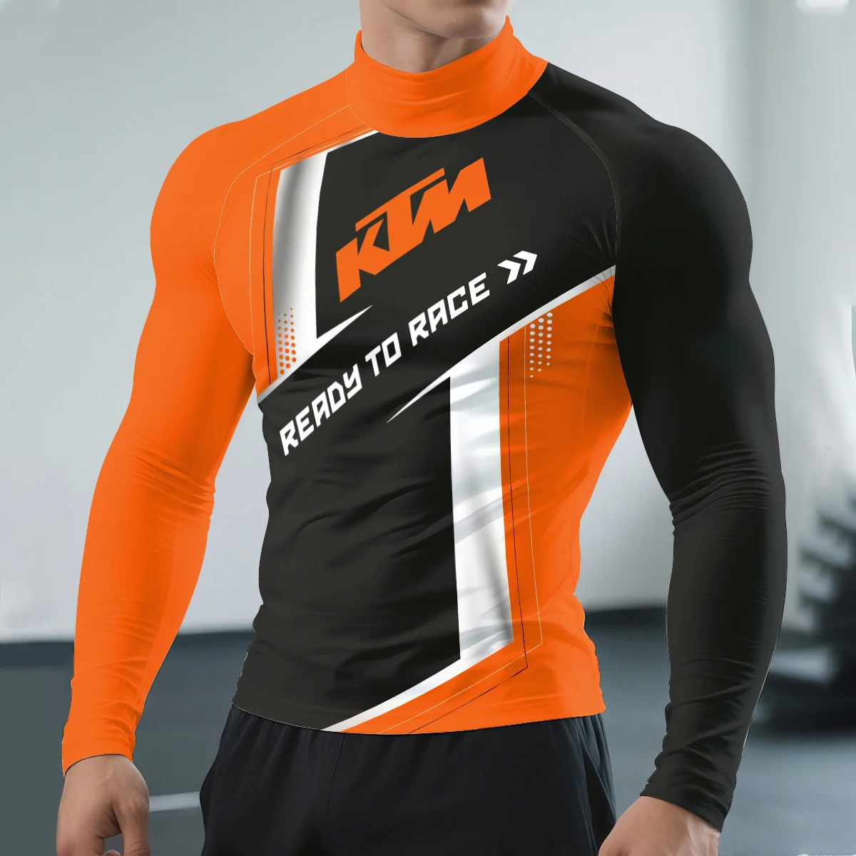 Hot Selling Motorcycle Enthusiasts Outdoor Extreme Sports Quick Drying T-shirt KTM Racing Team New Round Neck Long Sleeved Shirt