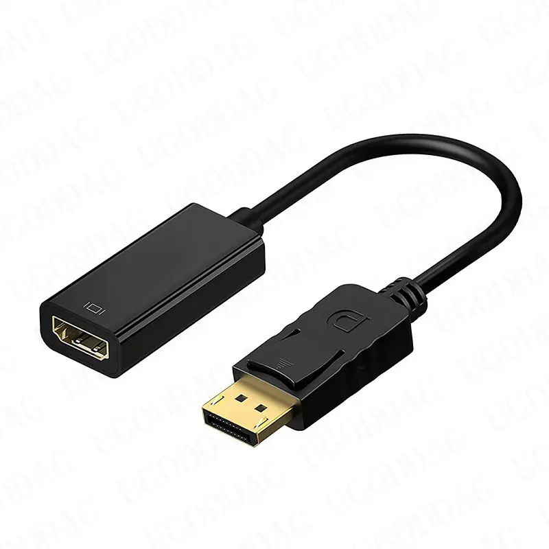 DP to HDMI-compatible HD Transfer Cable DisplayPort Small Shell DP to HDMI-compatible Video Transfer Cable 4K 60Hz