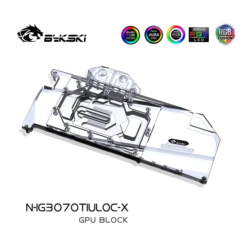 Imagem -04 - Bykski N-ig3070tiuloc-x Gpu Bloco de Água para Colorido Igame Rtx 3070 3070 ti Ultra Avançado oc Placa Gráfica Radiador Vga Cooler