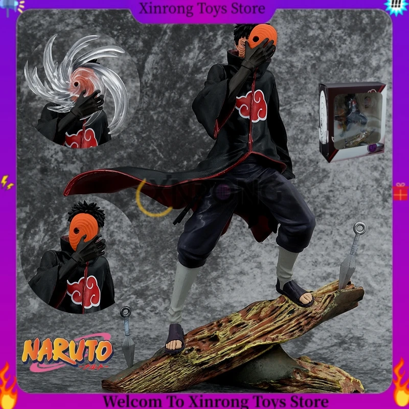 

26cm Naruto Anime Figure Obito Uchiha Tobi Head Changeable Action Figurine Pvc Statue Model Desktop Decoration Toys Gift For Kid